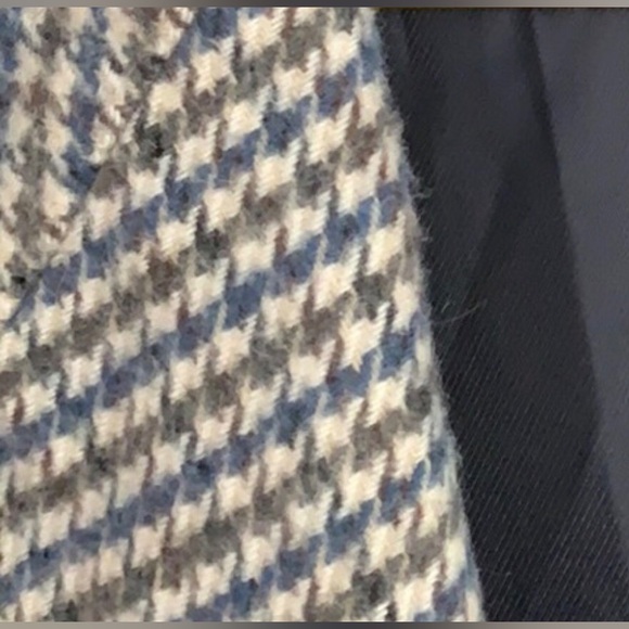 Zara Blazer Coat Buttoned Multicolored Houndstooth NWOT - Picture 8 of 11